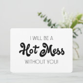 Funny Bridesmaid / Maid of Honor proposal Kaart (Staand voorkant)