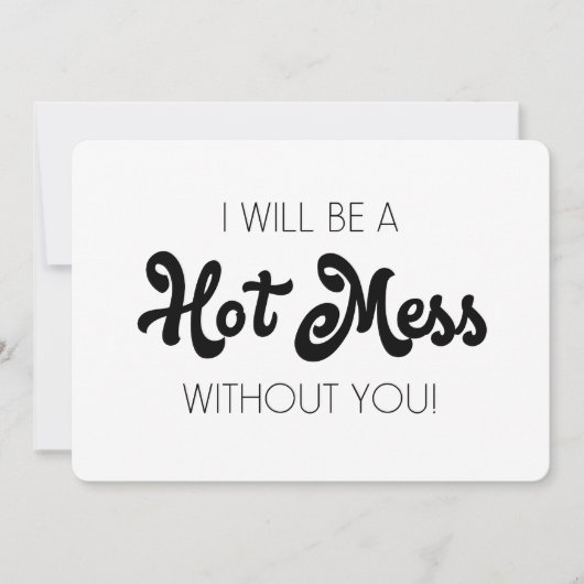 Funny Bridesmaid / Maid of Honor proposal Kaart (Voorkant)