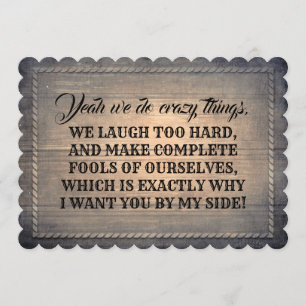 Funny Bridesmaid / Maid of Honor proposal Kaart