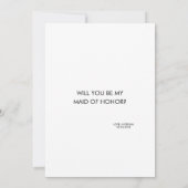 Funny Bridesmaid / Maid of Honor proposal Kaart (Achterkant)