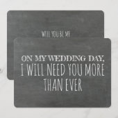 Funny Bridesmaid / Maid of Honor proposal Kaart (Voorkant / Achterkant)