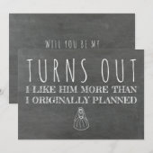 Funny Bridesmaid / Maid of Honor proposal Kaart (Voorkant / Achterkant)