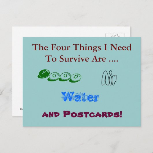 Funny Briefkaart - Heb Briefkaarten nodig om te ov (Voorkant / Achterkant)