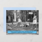 Funny Briefkaart - Leapfrog (Voorkant / Achterkant)