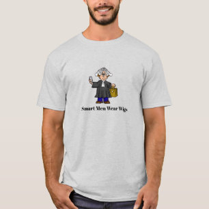 Funny British Barrister Lawyer met Wig T-shirt