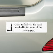 Funny British Bumpersticker (Op auto)