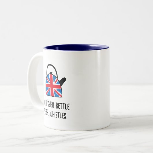Funny British England Union Jack Kettle Tea Mok (Voorkant links)