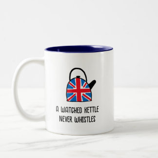 Funny British England Union Jack Kettle Tea Mok
