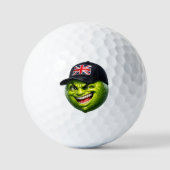 Funny British limey with Union Jack Golfballen (Voorkant)