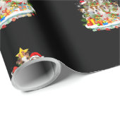 Funny Brittany Spaniel Christmas Tree Ornament Dec Cadeaupapier (Rol Hoek)