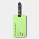 Funny Broccoli Bagagelabel (Achterkant verticaal)