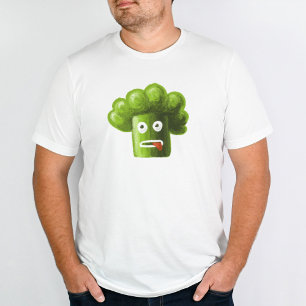 Funny Broccoli Crazy Plant Vegan Vegetarian T-shirt