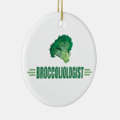 Funny Broccoli Keramisch Ornament (Rechts)