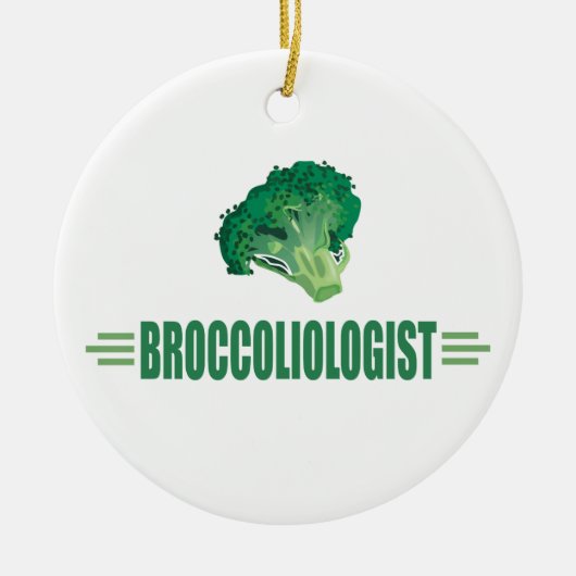 Funny Broccoli Keramisch Ornament (Voorkant)