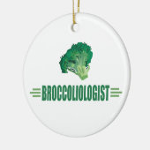 Funny Broccoli Keramisch Ornament (Links)
