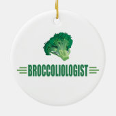 Funny Broccoli Keramisch Ornament (Achterkant)