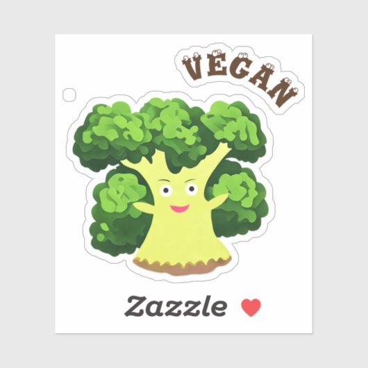 Funny broccoli sticker (Vel)
