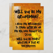 Funny Brochacho Beer Kaart (Voorkant / Achterkant)