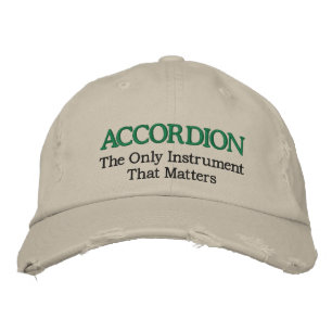 Funny Brodé Accordion Casquette de musique
