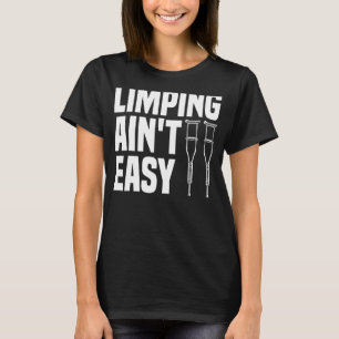 Funny Broken Leg Design voor kinderen Mannen Vrouw T-shirt