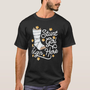 Funny Broken Leg goed cadeau voor meisjes Kinder v T-shirt