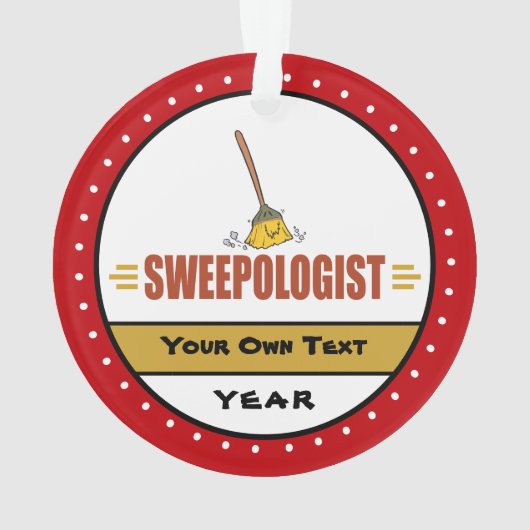 Funny Broom Sweeping Ornament (achterkant)