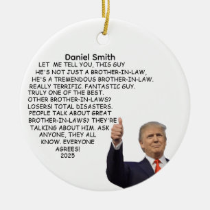 Funny Brother in Law Ornament voor Brother in Law