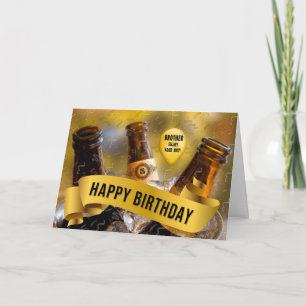 Funny Brother's Birthday Bucket of Beer Kaart