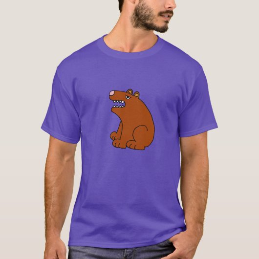 Funny Brown Beer Art Shirt (Voorkant)