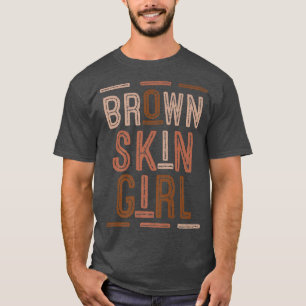 Funny Brown Skin Girl Gift Melanin Queen Juneteen T-shirt