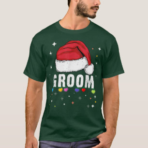 Funny Bruidegom Kerst T-shirt Vakantie Familie Gew