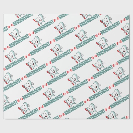 Funny Brushing Teeth Cadeaupapier (Vlak)