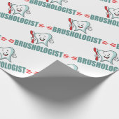 Funny Brushing Teeth Cadeaupapier (Hoek)