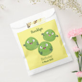 Funny Brussels spruitgroenten cartoon Bedankzakje (Gezegeld)