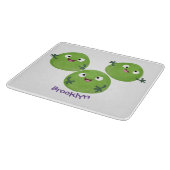 Funny Brussels spruitgroenten cartoon Snijplank (Hoek)