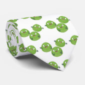 Funny Brussels spruitgroenten cartoon Stropdas (Opgerold)