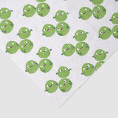 Funny Brussels spruitgroenten cartoon Tissuepapier (Detail)