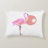 Funny Bubble Gum Flamingo Bgloing Bubble Accent Kussen (Achterkant)