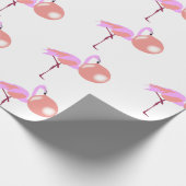 Funny Bubble Gum Flamingo Bgloing Bubble Cadeaupapier (Hoek)