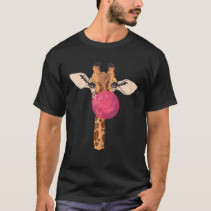 Funny Bubblegum Giraffe Kauwgom Lover Verjaardag T-shirt