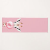 Funny Bubblegum Giraffe Yogamat (Voorkant (horizontaal))
