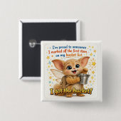 Funny Bucket List Dad Joke Button (Voorkant /achterkant)