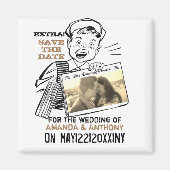 Funny budget behalve datum aangepaste fotomagneet magneet (Voorkant)