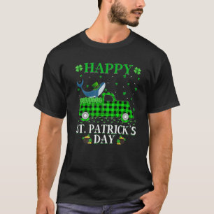 Funny Buffalo Play Green Truck Blue Whale St Patr T-shirt