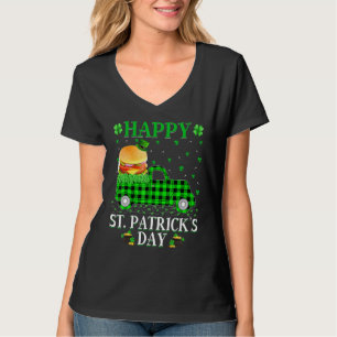 Funny Buffalo Play Green Truck Burger St Patrick T-shirt
