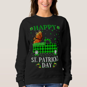 Funny Buffalo Play Green Truck Butterfly St Patri Trui
