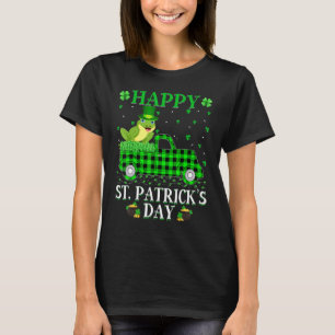 Funny Buffalo Play Green Truck Tree Frog St Patri T-shirt