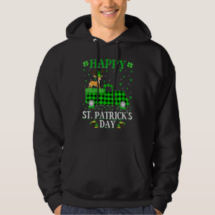 Funny Buffalo Pset Green Truck Deer St Patrick's Hoodie