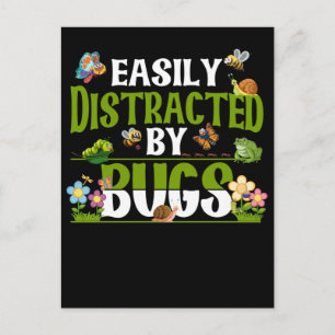 Funny Bug Lover Insects Boys Girls Funny Science Briefkaart