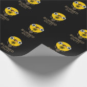 Funny Bulb Pun Dark BG Cadeaupapier (Hoek)